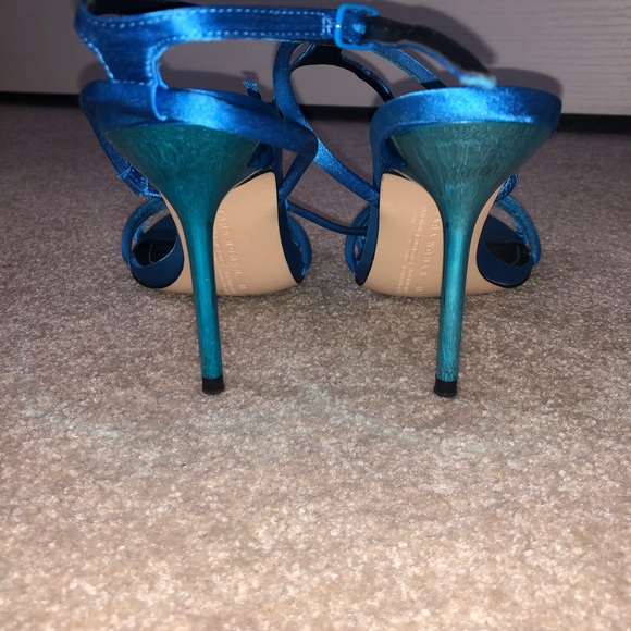 Zara blue sandal heels - Picture 4 of 5